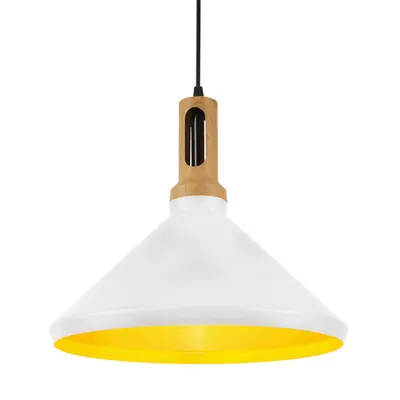 Pendul Projetto Alb+Galben 1xE27 60W