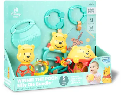 Set de jucării Bright Starts Disney Baby - Winnie the Pooh, 5 piese