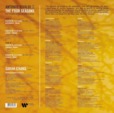 Vivaldi: The Four Seasons - Vinyl