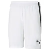 Șort de fotbal pentru bărbați teamLIGA PUMA White Black