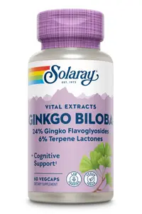Ginkgo Biloba 60mg Solaray, 60 capsule, Secom