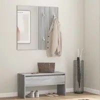 Gossi set de mobilier pentru hol, gri sonoma, lemn prelucrat