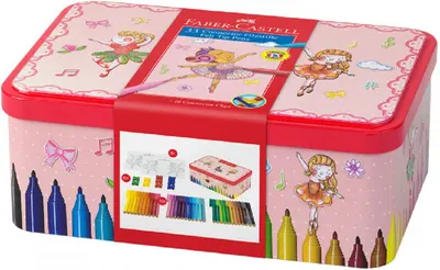 Carioci colorate Faber-Castell Connector - Balerina, 33 de culori
