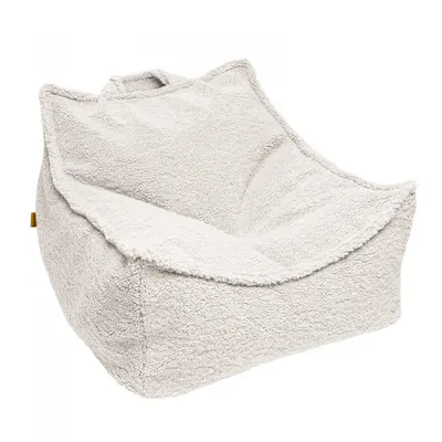 Fotoliu tip puf pentru copii MeowBaby bearly Sako bag crem