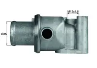 Termostat lichid racire (87 C, in carcasa) potrivit FIAT CINQUECENTO, SEICENTO 600 0.9 07.91-12.08