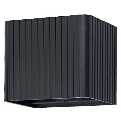 Aplica de perete Osram – Striped Cube, 15W, IP65, gri închis