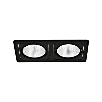 Vascello G2 swivelling 2 x 19W 3000K black IP20