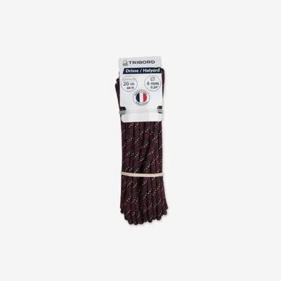 Parâmă Navigație 6mmx20m Bordo/Alb