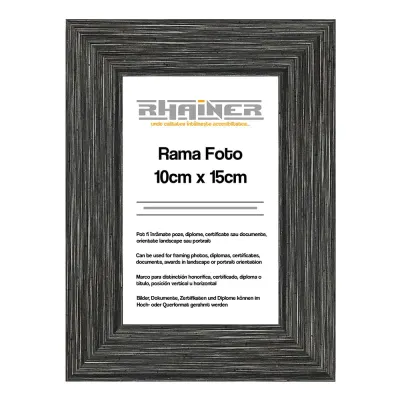 Ramă foto 10X15 - model Madrid antracit