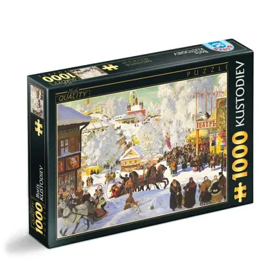 Puzzle 1000 Piese D-Toys, Boris Kustodiev, Maslenitsa