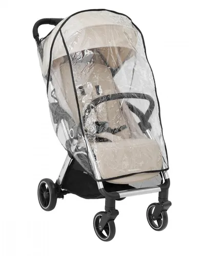 Carucior sport autofold KikkaBoo Eden Beige,cadru din aluminiu cu vopsea cromata,sistem automat de pliere compacta,roti pivotante cu suspensii,spatar si suport picioare reglabile,capotina,recomandat de la nastere pana la 22kg