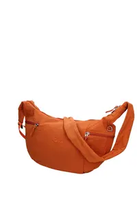 Geanta cu bareta de umar si broderie logo Astraea Elite - Portocaliu