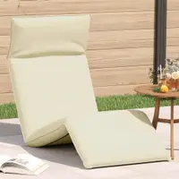 Gossi sezlong pliabil crem 175x54x8,5 cm tesatura oxford