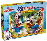 Puzzle cu două fețe Lisciani de colorat din 250 piese - Mickey Mouse