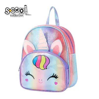 Ghiozdan gradinita, Glitter Unicorn, 25x32x11 cm, S-Cool
