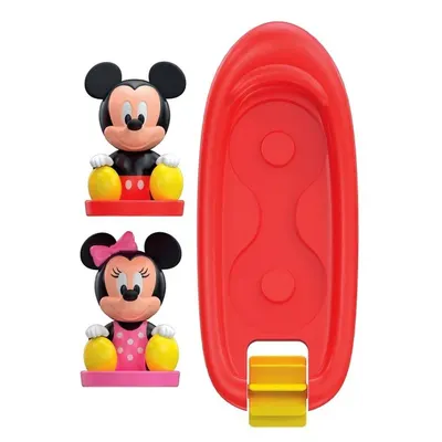 Barcuta plutitoare cu figurine Mickey si Minnie Clementoni
