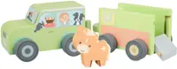Set de joaca din lemn Orange Tree Toys - Căruță de fermă cu cal