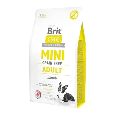 Hrana uscata pentru caini Brit Care Grain Free Mini Adult cu miel 7 kg