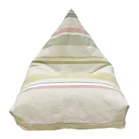 Fotoliu puf pentru copii crem Cleo Multi Stripe – Lorena Canals