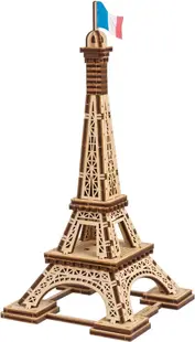 Puzzle 3D din lemn Ugears din 50 piese - Turnul Eiffel, Paris
