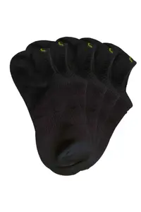 Sosete scurte dama negre cu detaliu brodat – set 5 perechi (Marime sosete: 38/41)