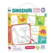 Joc educativ Mimorello. Dinozauri. Desenam pas cu pas