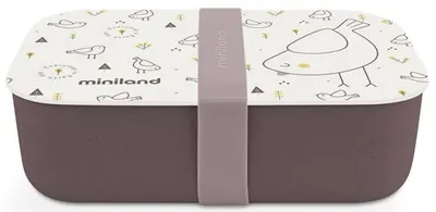 Cutie pentru mâncare Miniland - Eco Friendly, 1000 ml, pasăre