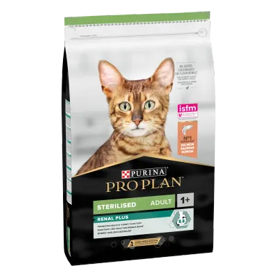 PURINA PRO PLAN STERILISED Renal Plus, Somon, 10 kg