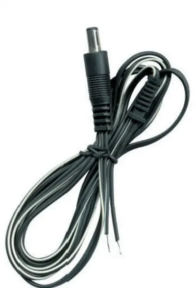 Cablu de alimentare DC 2.1x5.5mm la fire deschise 1.2m, URZ1201-1