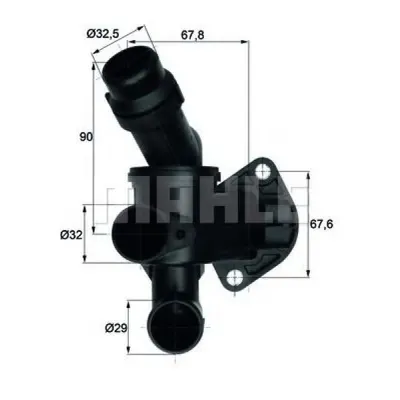 Termostat, lichid racire MAHLE ORIGINAL TI 7 87