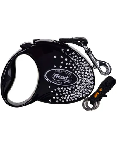 FLEXI Glam Splash Crystal S Lesa banda 3m negru decorat cu cristale Swarovski