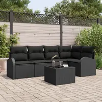 Gossi set de canapea de gradina cu perne bej din ratan poli