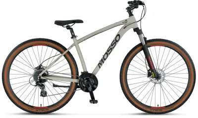 Bicicleta MTB Mosso Raceline Man Hidraulic, roata 29 , cadru 20 din aluminiu, culoare gri nisipiu