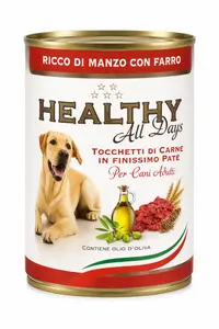 Conserva pentru caini Healthy All Days cu vita spelta 400 gr