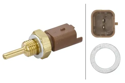 Senzor temperatura lichid racire (numar pini: 2, maro) potrivit ABARTH 500 595 695, 500C 595C 695C, PUNTO, PUNTO EVO; ALFA ROMEO GIULIETTA, MITO; CHRYSLER DELTA 0.9-1.6D 09.03