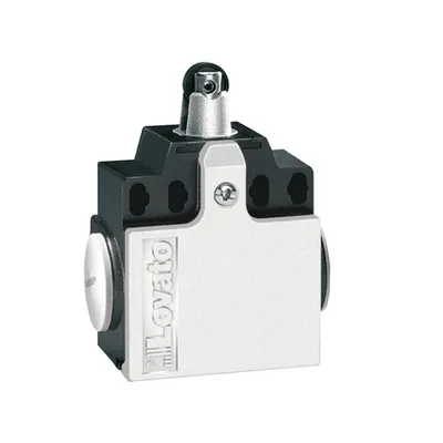 Limitator de Cursa, K Series, Top Roller Push Plunger, 2 Side Cable Entry. Dimensions Compatible To En 50047, Metal Body, Contacts 1no+1nc Slow Break Make Before Break. Metal Roller