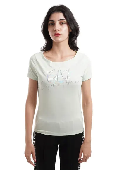 Tricou Emporio Armani Train Logo Series W Handwritten Tee Crossover 3DTT26TJFKZ01880