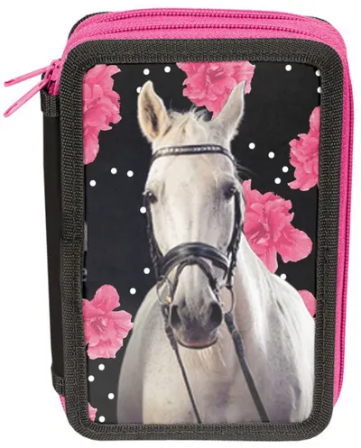 Penar cu rechizite scolare Paso Horse - Cu 2 compartimente