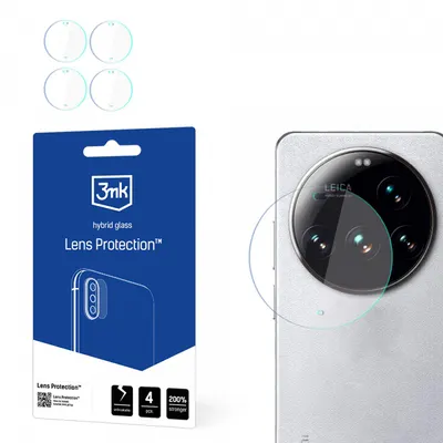 Folie de protectie Camera Spate 3MK Protection pentru Xiaomi 15 Ultra, Sticla Flexibila, Set 4 bucati, Transparenta