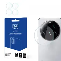 Folie de protectie Camera Spate 3MK Protection pentru Xiaomi 15 Ultra, Sticla Flexibila, Set 4 bucati, Transparenta