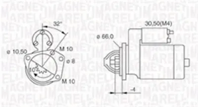 Electromotor (12v, 2,2kw) Potrivit Nissan Interstar, Primastar; Opel Movano A, Vivaro A; Renault Avantime, Espace Iii, Laguna I, Laguna Ii, Master Ii, Safrane Ii, Trafic Ii 2.2d 2.5d 03.96