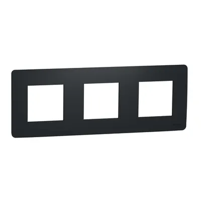 Placa ornament, Unica Studio, trei module, antracit