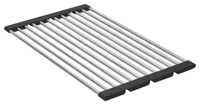 Gratar pliabil Grohe, Multifunction grid 450, 450 x 350mm, otel inoxidabil, pentru chiuveta bucatarie, brushed hard graphite