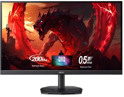 Monitor gaming Acer - Nitro KG271UX1bmiipx, 27'', 200Hz, 0.5 ms, FreeSync