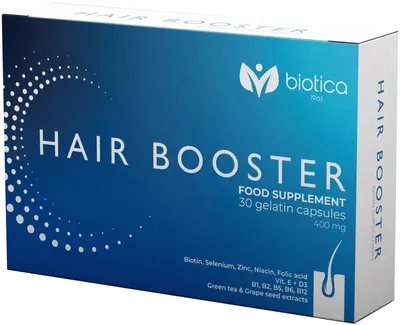 Hair Booster, 400 mg, 30 capsule de gelatină, Biotica 1961