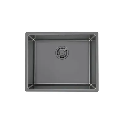 Chiuveta bucatarie inox culoare antracit, montare sub blat, Alveus Monarch Kombino 50