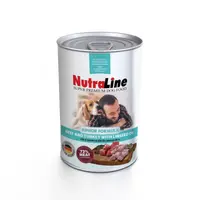 Hrana umeda caini, Nutraline Junior Vita, Curcan & Ulei de In, 800 g