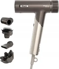 Uscător de păr Shark - SpeedStyle Pro Flex 4-în-1, 1700W, 3 viteze, gri
