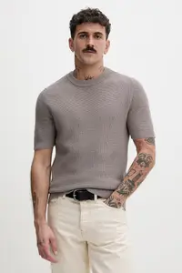 HUGO pulover bărbătesc din bumbac Saffon