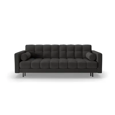 Canapea gri închis extensibilă, cu spațiu de depozitare 222 cm Bali – Cosmopolitan Design
